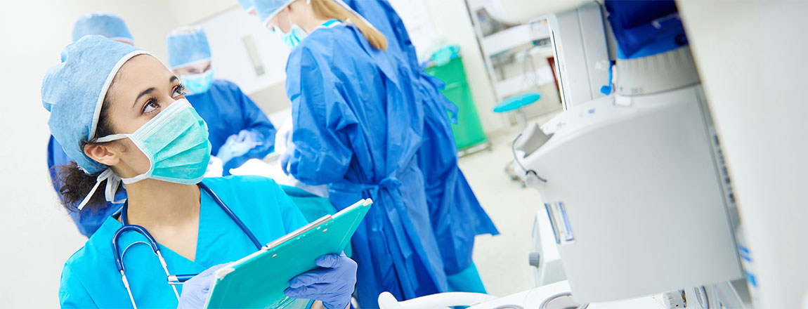 Women in operating room