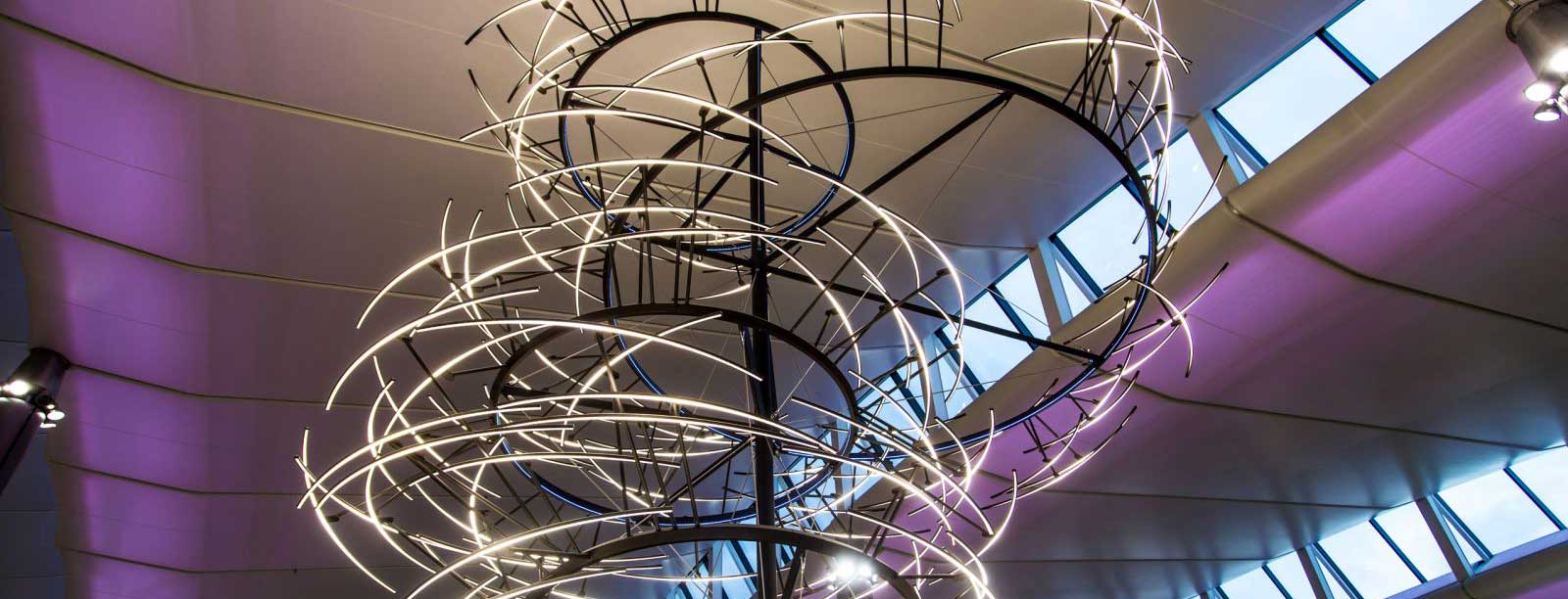 led structure Heathrow airport