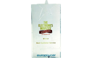 Electronics Industry Best Service Award Europlacer 2018