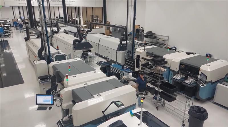 Sistech Manufacturing Factory Multiple Europlacer Pick and Place machines at Sistech